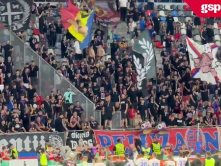 FCSB – Inter Club d’Escaldes 3-1. Echipa condusă de Chalarambous, aplaudată la final de fani.
