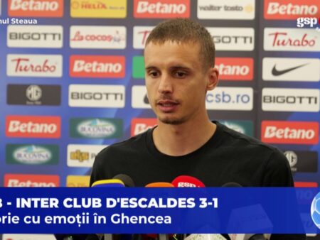 FCSB – Inter Club d’Escaldes 3-1. Juri Cissoti, după evoluția sa de astăzi: „Puteam face mai mult”