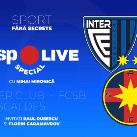 Inter Club d’Escaldes – FCSB, în prima manșă a preliminariilor Ligii Campionilor » Comentăm alături de Raul Rusescu și Florin Caramavrov, la GSP Live Special