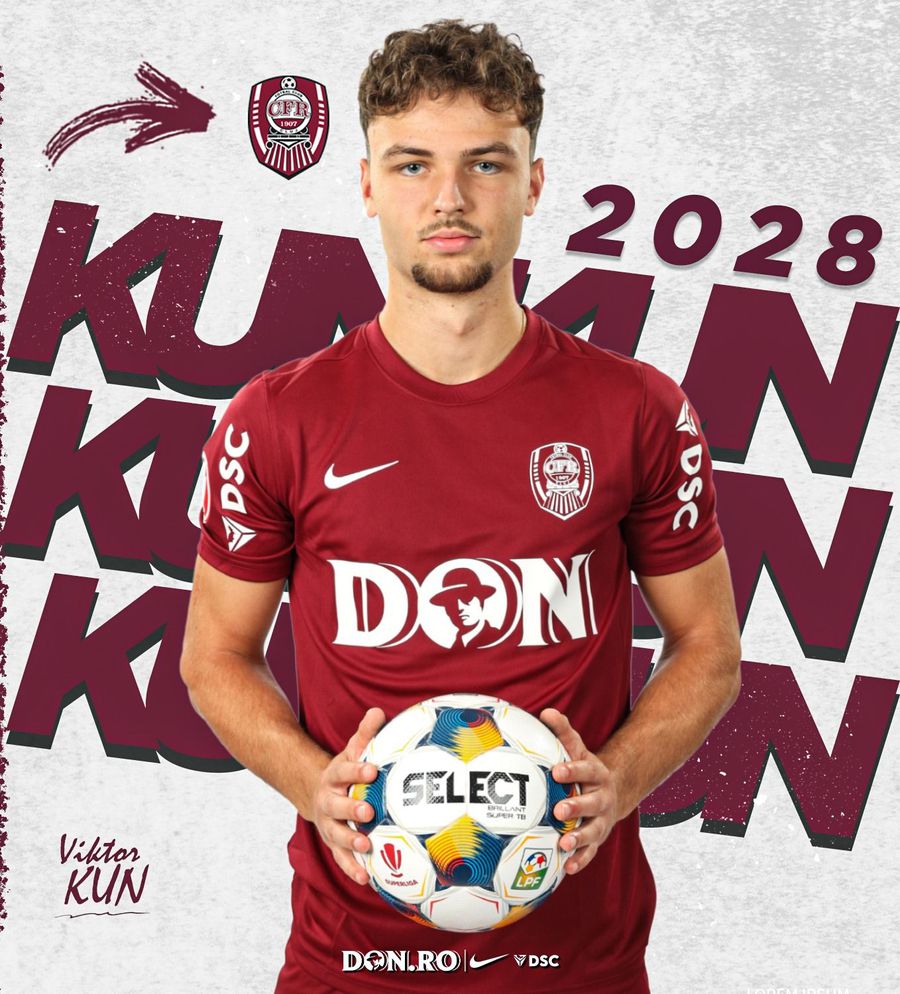 Sursă foto: Facebook CFR Cluj Și-a prelungit contractul, la o zi după debutul la CFR Cluj