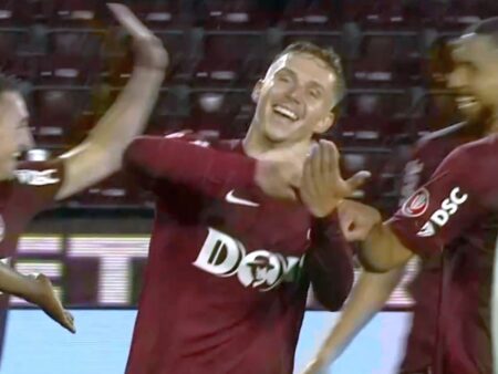 „Hai cu banii!” » Reacția lui Louis Munteanu după golul marcat împotriva CFR Cluj