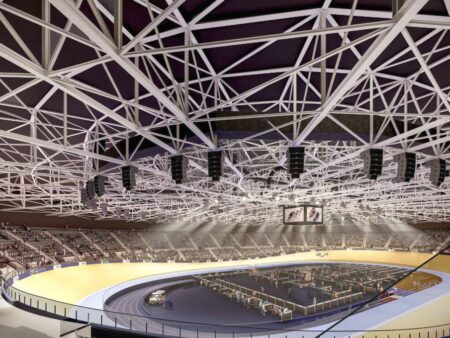 Primul velodrom interior din România se ridică în sudul țării » Fotografii de pe șantierul ce va fi finalizat în 2027