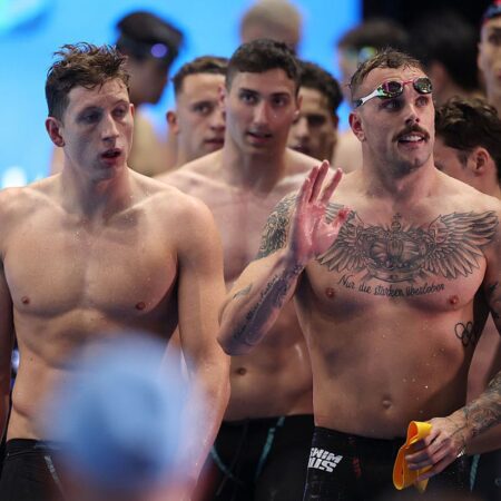 E Pan Zhanle, marele rival al lui David Popovici? AUR cu timp impresionant în ștafeta de 4X100 m liber la Mondialele din Singapore.