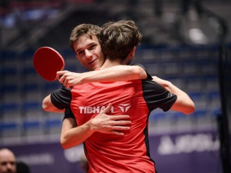 Iulian Chirița a câștigat titlul de campion european U19 la tenis de masă, la dublu.