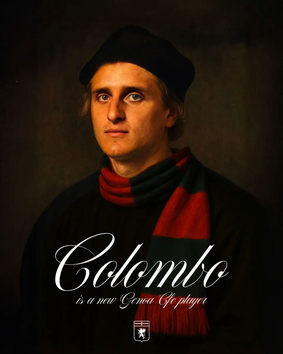 Lorenzo Colombo, prezentat oficial la Genoa. Genoa, prezentare inedită a atacantului informat