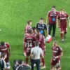 Alex Dobre, altercație pe teren cu Tobias Christensen! Jucătorii de la Rapid s-au împins, iar Gâlcă a intervenit.