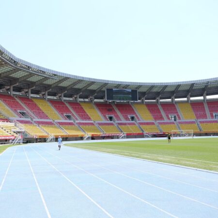Pauză de la FOTE! Reporterii GSP vă aduc imagini exclusive de pe stadionul unde FCSB își propune diseară calificarea la Skopje. Cum arată suprafața de joc.