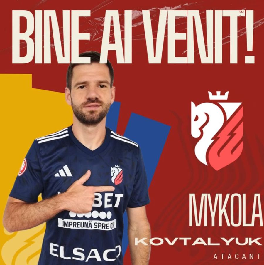 Mykola Kovtalyuk, noul atacant al celor de la FC Botoșani. Transfer în Superliga! Și-au luat atacant ucrainean de 1.91m: „Bine ai venit!”