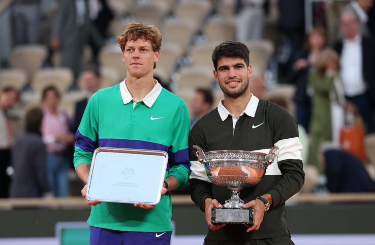 Jannik Sinner - Carlos Alcaraz, finala dramatică de la Roland Garros/Foto: Getty Images