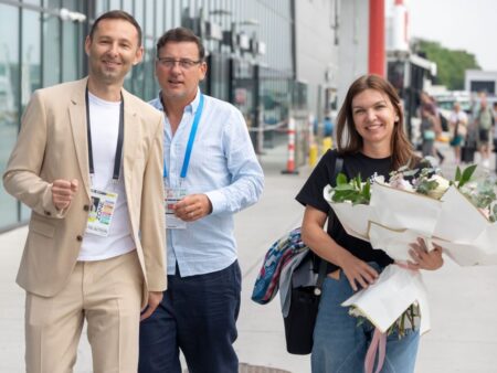 Simona Halep, primită cu flori și pregătită pentru o zi deosebită la Iași
