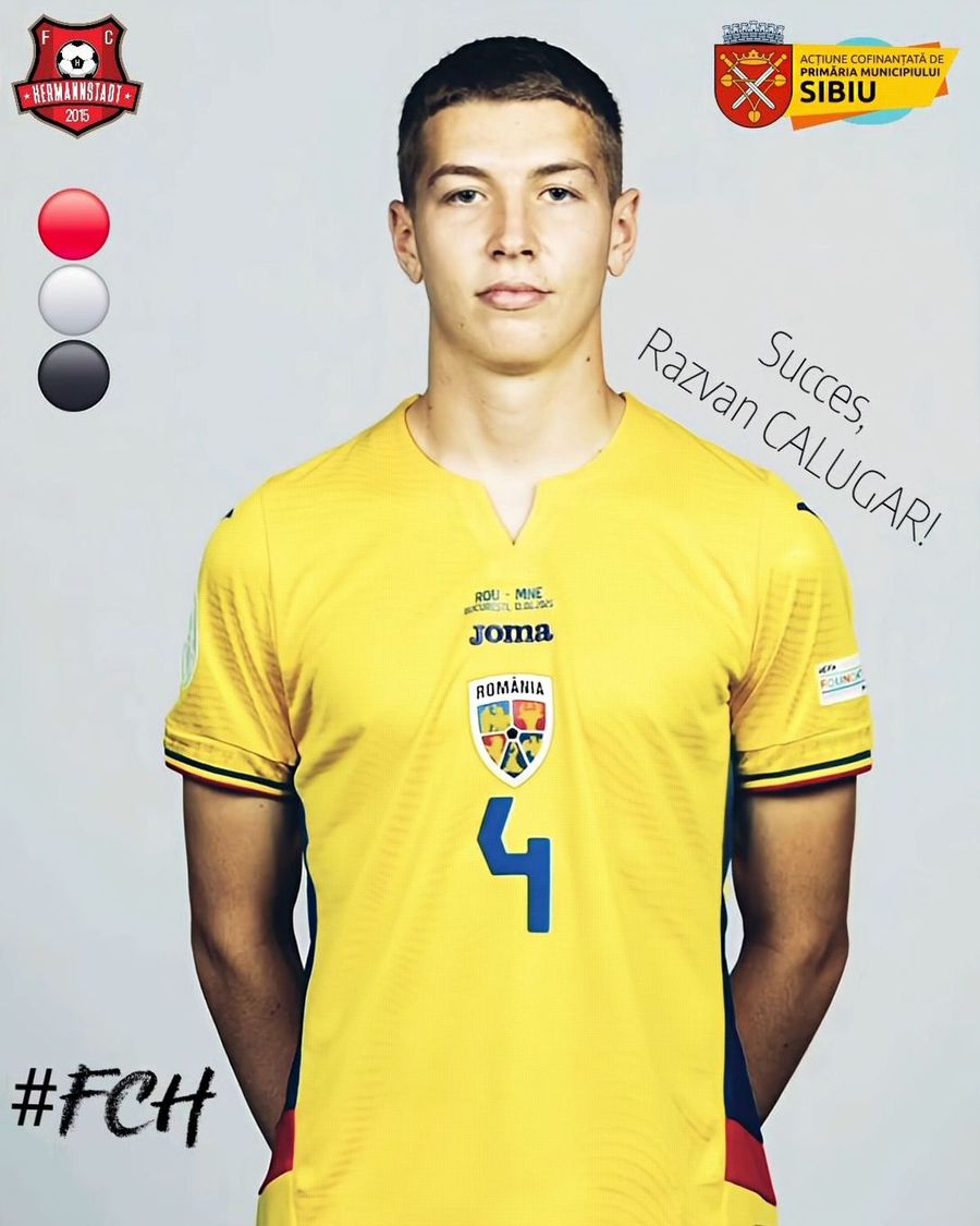 Răzvan Călugăr a fost împrumutat la CSC Șelimbăr A plecat din Superliga, după ce a fost integralist în ultimele 3 meciuri ale României U19 la EURO: „Urmează și alte mutări în baza acestui parteneriat”
