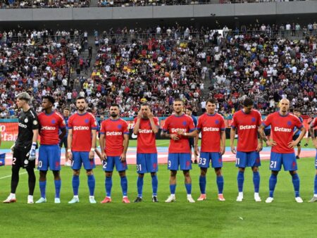 FCSB, o singură modificare în timpul pauzei în confruntarea cu Shkendija