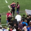 Nervi după eliminare! Denis Alibec a provocat un scandal cu un suporter după FCSB – Shkendija 1-2