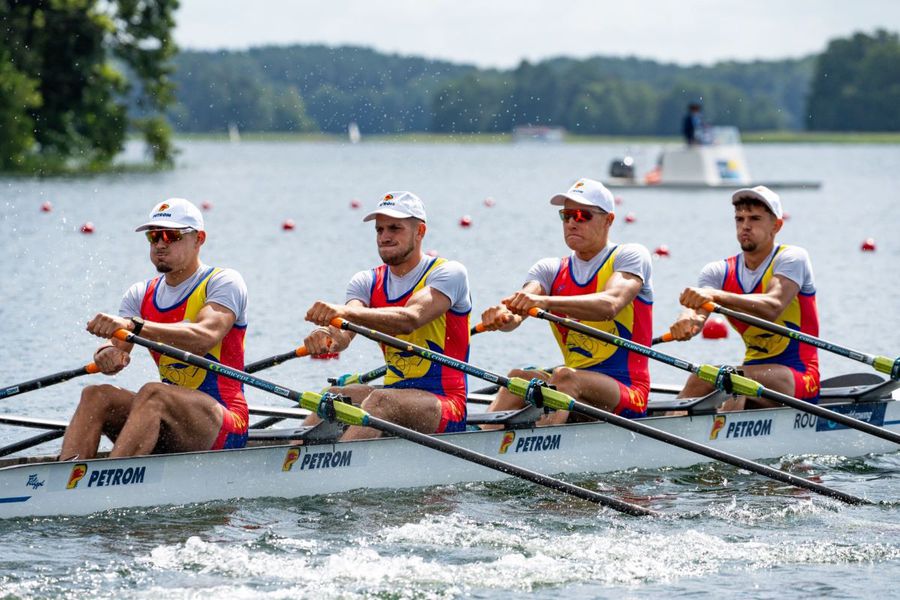 Barca masculină de 4 vâsle la CM juniori România, alte patru bărci calificate în finale la Campionatele Mondiale de juniori din Lituania