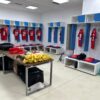 Imagini spectaculoase din vestiarul FCSB » Kosovarii au pregătit masa pentru campionii României