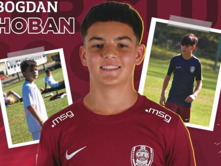 Fiul lui Ovidiu Hoban a încheiat primul său contract de profesionist cu CFR Cluj