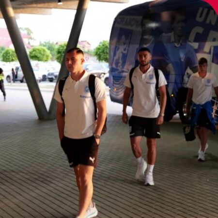 Universitatea Craiova – Spartak Trnava. Autocarul oltenilor a sosit la stadion