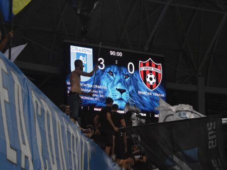 Universitatea Craiova, pe podium după confruntarea cu Spartak Trnava!