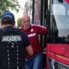 Oțelul – Rapid: Autocarul giuleștenilor a sosit la stadionul din Galați