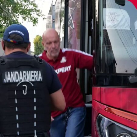 Oțelul – Rapid: Autocarul giuleștenilor a sosit la stadionul din Galați