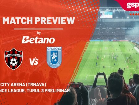 Preview de meci: Spartak Trnava – Universitatea Craiova » Returul turului 3 preliminar din Conference League