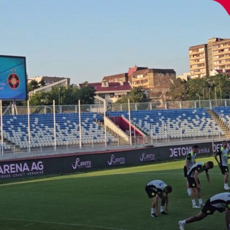 FCSB a susținut antrenamentul oficial înaintea întâlnirii cu Drita