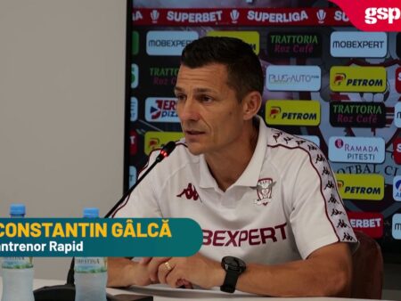 Constantin Gâlcă, comentarii despre situația Rapidului: „Îmi doresc să avem cât mai mulți fotbaliști la echipa națională”