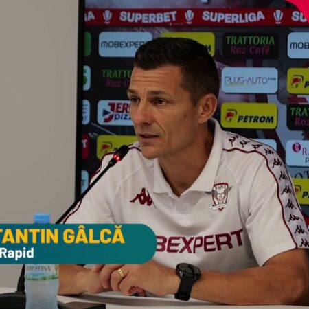 Constantin Gâlcă, comentarii despre situația Rapidului: „Îmi doresc să avem cât mai mulți fotbaliști la echipa națională”