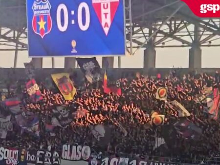 Steaua – UTA | Ultrașii „militarilor”, pe teren