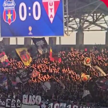 Steaua – UTA | Ultrașii „militarilor”, pe teren