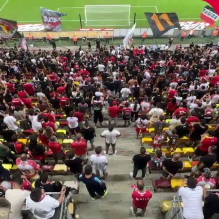 Peluza PCH surprinsă din aer în meciul cu Hermannstadt