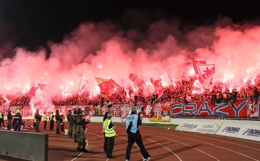 Fanii celor de la Steaua Roșie Belgrad Alertă maximă la meciul Lech Poznan - Steaua Roșie Belgrad!