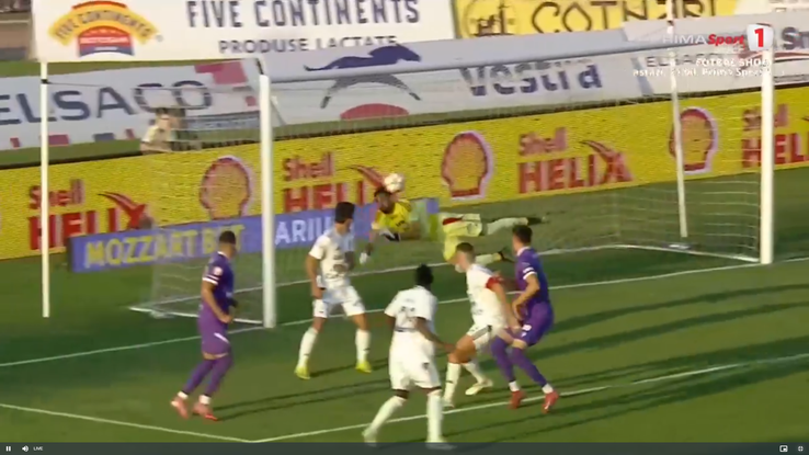 Fază controversată de arbitraj în FC Botoșani - FC Argeș.