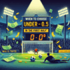 Când să alegi ʼunder 0.5 repriza 1ʼ pentru cote valoroase