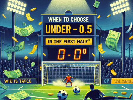 Când să alegi ʼunder 0.5 repriza 1ʼ pentru cote valoroase