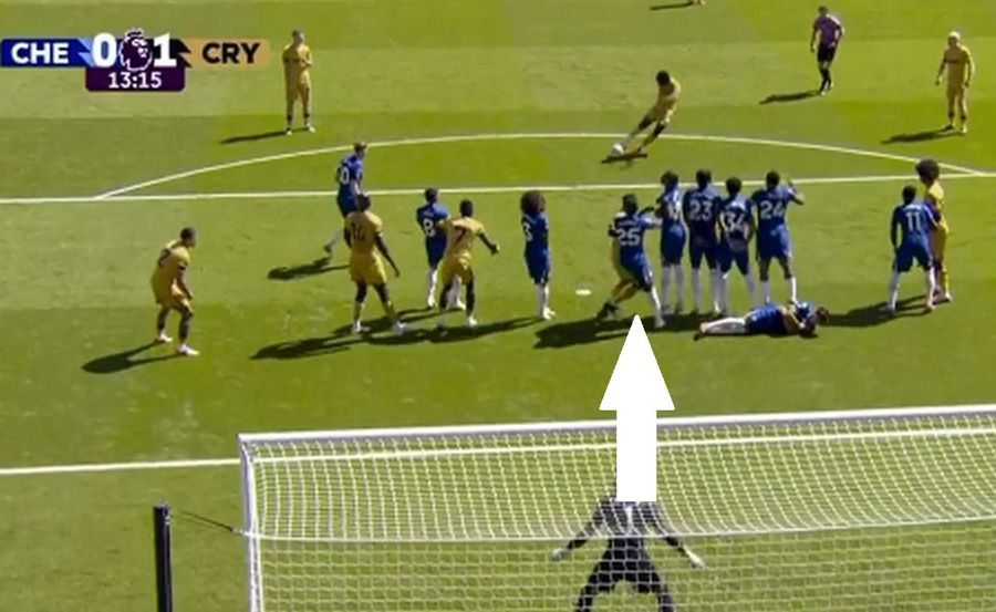 Unde era Guehi, marcat de săgeată, în momentul în care Eze execută Final în Chelsea - Crystal Palace! Regula neștiută pentru care oaspeții au avut un supergol anulat