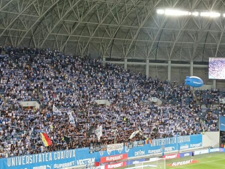 Nebunie în Bănie! Stadionul „Ion Oblemenco” este plin la meciul Universitatea Craiova – Istanbul Bașakșehir.