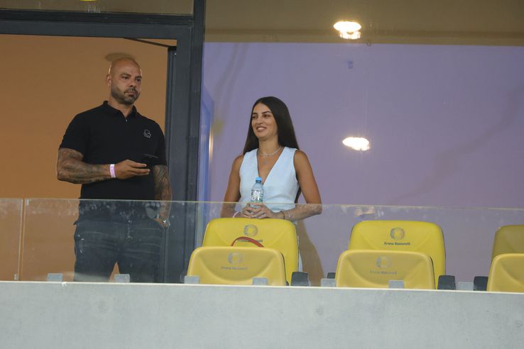 Giani Kiriță, alături de iubita sa, Maria, la Dinamo - FCSB