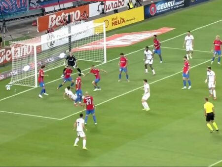 Incredibil! Ce surprinde stop-cadrul la golul care a oprit avansul FCSB-ului spre grupele Ligii Campionilor
