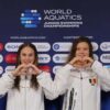 Daria Silișteanu și Aissia Prisecariu, în finala probei de 100 m spate la CM de la Otopeni