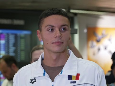 David Popovici, la întoarcerea în România: „Eu sunt băiatul din Pantelimon!” Declarația serii