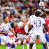 Fază disputată în FCSB – Argeș: Ngezana scăpat de eliminare? » „Foarfecă” direct în capul unui adversar, înlocuit înainte de pauză