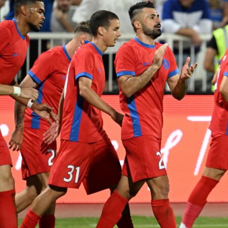 FCSB a impresionat în prima repriză cu Drita: „Se comportă ca o campioană”