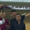 Pancu pe teren, Săpunaru în tribună! Imagini surprinse înainte de Rapid – FCSB