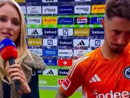 Confuzie surprinzătoare! Jurnalista l-a confundat pe fotbalist și l-a felicitat după înfrângerea de 1-4