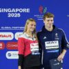 Leon Marchand și Summer McIntosh au fost declarați cei mai buni atleți ai Campionatului Mondial de la Singapore.