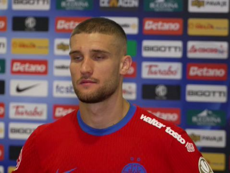 Daniel Bîrligea a avut dificultăți să se exprime după FCSB – Drita 3-2: „Eram blocați mental! Am uitat să ne jucăm fotbalul”