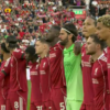 Moment de reculegere pe Anfield pentru Diogo Jota. Fotbaliștii, înduioșați de emoție.