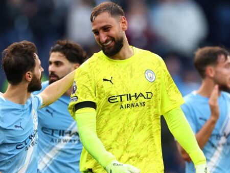 Gianluigi Donnarumma, înainte de meciul cu Napoli din Liga Campionilor