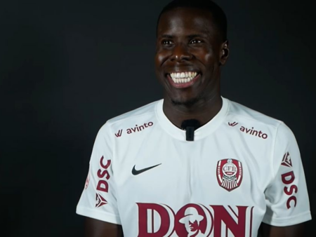 Kurt Zouma a dezvăluit cine l-a determinat să semneze cu CFR Cluj: „L-am contactat. Îi sunt recunoscător”